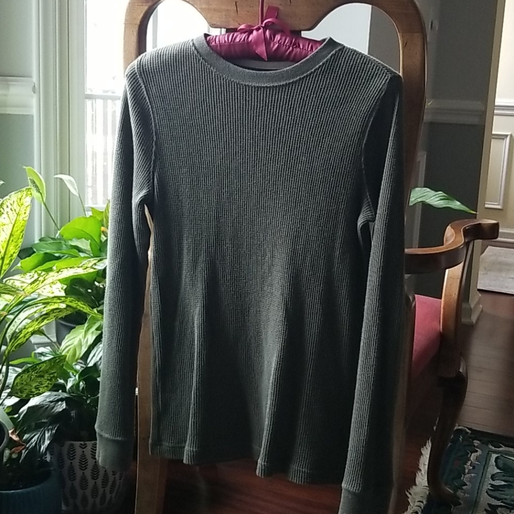 ❤❤❤ EUC Boys Long Sleeve Waffle Knit Shirt Medium